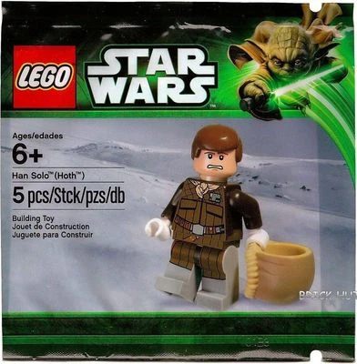 Lego Han Solo Minifigure (Hoth) from Polybag 5001621 Star Wars NEW SEALED sw466
