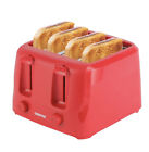 Geepas 4 Slice Toaster Family Size Bread Toaster 6 Variable Browning Control Red