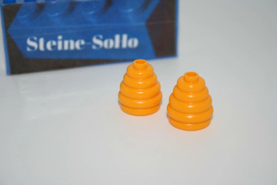 Lego (c) 2x  Bienenstock  - hell orange - 35574 - Food - Zubehör - Kegel - Bild 1 von 1