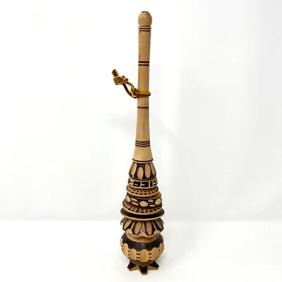 Mexican Wood Molinillo Whisk Hot Chocolate Stirrer Handmade Frother Mexico 12" - Image 1 of 4