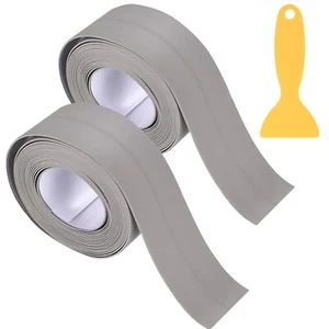 2 Rolls Caulking Tape, Self Adhesive Waterproof Caulk Strip Tape for Grey - Picture 1 of 7