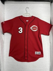 Vintage Ken Griffey Jr Trikot Herren Large Cincinnati Reds Majestic #3 USA Jimenez - Bild 1 von 12