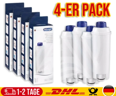 DE'LONGHI 4x Original DeLonghi Wasserfilter DLSC002 für alle ESAM ECAM ETAM Modelle