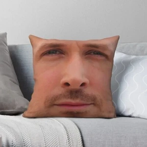 Almohada facial Ryan Gosling personalizada ideas de regalo de cumpleaños decoraciones de fiesta de Navidad - Imagen 1 de 4