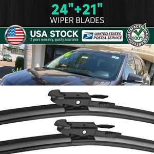 USA Set of 24" & 21" Windshield Wiper Blade FOR Pontiac G6 2005-2010 - Picture 1 of 9