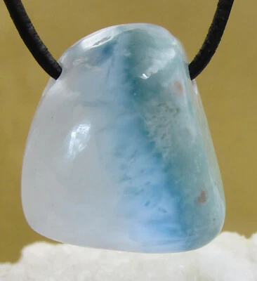 LARIMAR    Freeform   Trommelstein   gebohrt   EDELSTEIN  ANHÄNGER   Nr.101 - Bild 1 von 2