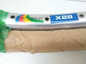 NOS 26 Inch Saturne X28 36h Polished Clear Anodized Rims - Picture 1 of 5