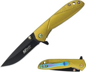 MTech Spring Assisted Folding Knife 2.88" 3Cr13MoV Steel Blade Aluminum Handle - Picture 1 of 2
