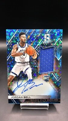2017-18 Panini Spectra Rookie Jersey Auto Jordan Bell #135 Neon Blue Prizm /99 - Image 1 of 2