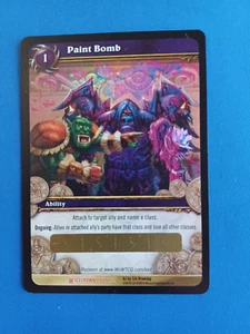 WORLD OF WARCRAFT TCG PAINT BOMB ICECROWN #1/3 UNSCRATCHED FOIL LOOT CARD NICE! - Picture 1 of 3