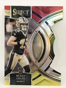 2023 SELECT FOOTBALL Blake Grupe RC #111 RED YELLOW DIE CUT - Picture 1 of 2