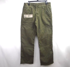 The North Face Mens Duck Canvas Pants Relaxed fit Size 32 (33x32) Military Green - Picture 1 of 13