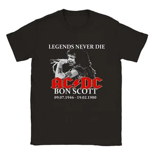 BON SCOTT AC/DC TRIBUTE TEE SHIRT - Picture 1 of 5
