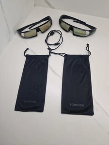 TOSHIBA FPT-AG02 3D Active Glasses x 2 - Picture 1 of 7
