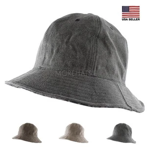 Paisley Brim Cotton Hiking Fishing Beach Sun Bucket Hat Women Men Year Round - Picture 1 of 5