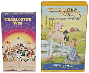 Charlotte's Web & Charlotte's Web 2 VHS Lot - Imagen 1 de 5