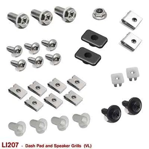 DASH PAD and SPEAKER GRILL FASTENERS for VL (BOLTS, NUT, SCREWS and CLIPS) - Bild 1 von 1