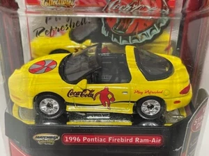 Matchbox Collectibles Coca Cola 1996 Pontiac Firebird Ram Air, Yellow, 1/64 - Picture 1 of 2