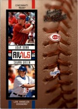 2005 Leather and Lumber Rivals Reds Dodgers #18 Adam Dunn Shawn Green /2000 *+*