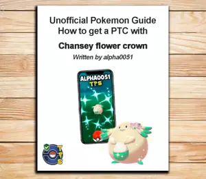 Pokemon Guide - How to Get Chansey Flower Crown P T C (Include 1 Chansey Shiny) - Picture 1 of 2