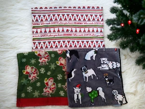 Toalla de Navidad Lote de 3 Paños de Mano Perros Abuela Papá Noel NAVIDAD - Imagen 1 de 4
