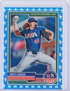 2023 Panini USA Stars & Stripes RHETT LOWDER Blue Prizm RC Rookie 73/75