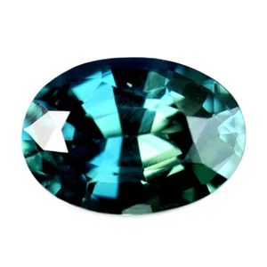Zaffiro Teal Certificato Naturale Non Riscaldato Perfetto 0,65ct IF Purezza 5,7x4mm Ovale - Foto 1 di 5