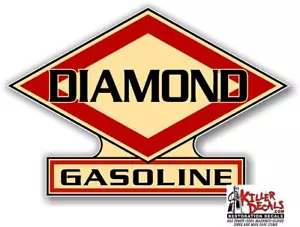 (DIMO-5) 12" DIAMOND DX BENZINA OLIO DECALCOMANIA POMPA INSEGNA ARAGOSTA PARETE ADESIVO - Foto 1 di 1