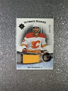 22/23 Ultimate Collection Hockey Rookies RC Patch Nick DeSimone /799 Flames - Picture 1 of 2