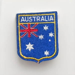 Insignia parche tejido tela de viaje de recuerdo coleccionable vintage AUSTRALIA AUSTRALIA - Imagen 1 de 2