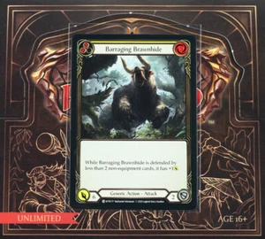 Flesh And Blood Barraging Brawnhide Pitch(2) Standard Unl WTR177 - Picture 1 of 2