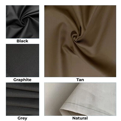 14OZ COTTON CANVAS WATERPROOF FABRIC Heavy Outdoor Tarpaulins Covers 150CM - Image 1 of 4