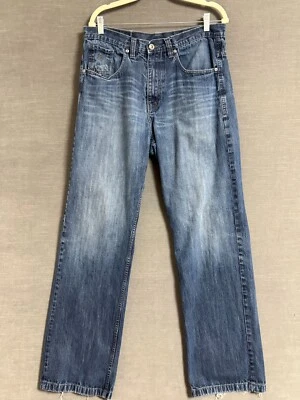 Vtg Rocawear Jeans 34 x 34 Blue Faded Distressed Baggy 90s y2k Grunge Skater - Image 1 of 4