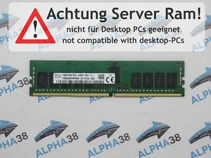 SK Hynix 16 Go DDR4-2400 PC4-19200T-R (DDR4-2400) HMA82GR7MFR8N-UH CL17 12 V - Afbeelding 1 van 1