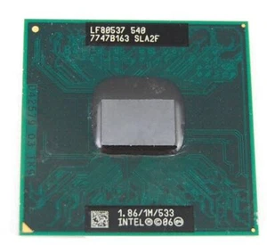 Intel Celeron Mobile CPU 1.86 GHz / 1M / 533 Mhz No. 540 Single Core SLA2F - Picture 1 of 3