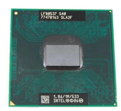 Intel Celeron Mobile CPU 1.86 GHz / 1M / 533 Mhz No. 540 Single Core SLA2F - Image 1 of 3