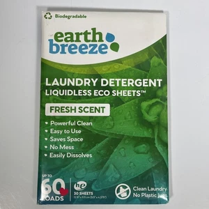 Detergente para ropa Earth Breeze hojas ecológicas 30 hojas aroma fresco hasta 60 cargas - Imagen 1 de 5