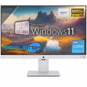 All IN One 27' Touch I5 RAM 8gb SSD 120gb Windows 11 Pro Aio Computer FHD Vesa _ - Picture 1 of 9
