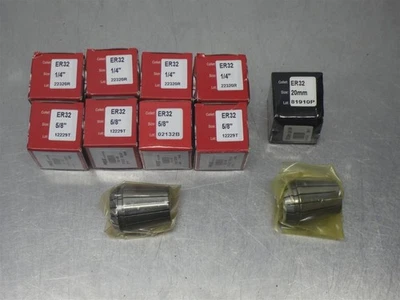 Lot of 9 New! Parlec 1/4" Collet ER32 (As Shown)  - Image 1 of 3