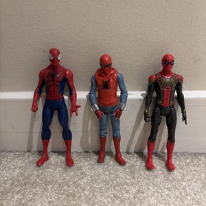 Marvel Spider-Man Lot of 3 Toy Action Figures Iron Spider Homecoming Suit - Picture 1 of 12