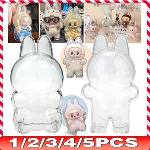 Transparent Protective Case for POP MART Labubu The Monsters Plush Doll Cover GT - Picture 1 of 45