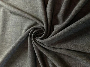 Momument Gray Wool Crepe by the yard 58" wide - Picture 1 of 5