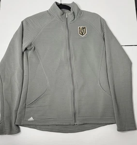 Adidas Embroidered Vegas Golden Knights Zippered Jacket Coat Mens Medium (Read) - Picture 1 of 4