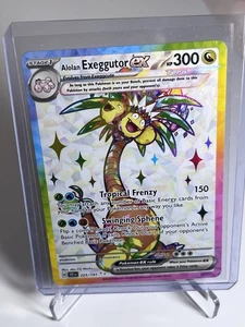Pokémon TCG Alolan Exeggutor EX 225/191SV08: Surging Sparks Holo Ultra Rare - Picture 1 of 3