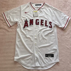 NWT Mens S Nike Vapor Limited MLB Los Angeles Angels David Fletcher Jersey White - Picture 1 of 9