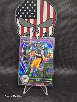 JULIAN EDELMAN 2021 PANINI PRIZM DRAFT PICKS PURPLE ICE #66 008/149 - Image 1 of 2