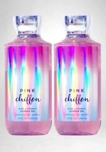 2 BATH & BODY WORKS GEL DE DUCHA DE GASA ROSA LAVADO BAÑO ALOE VITAMINA E 10 OZ GRANDE - Imagen 1 de 3