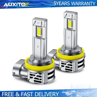 H11 LED Headlight Bulb Kit High Low Beam 120W 48000LM Super Bright 6500K White - Image 1 of 4