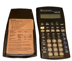Texas Instruments TI BA 2 II PLUS Advanced Business Analyst Calculator W/ Cover - Picture 1 of 8
