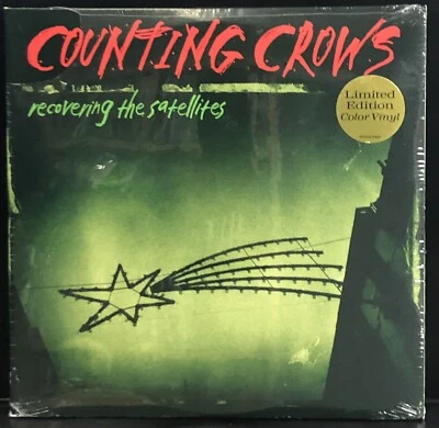 Counting Crows ~Recovering The Satellites~ Vinyl 2LP Green Color - Image 1 of 4